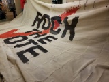 Rock The Vote backdrop, blow though, 14' x 24', signed KNEZEVICH
