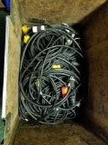 Group of electrical cord w/ wheeled road case, 28