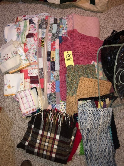 quilts, afghans, rugs, handiwork