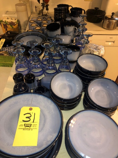 sango nova blue dish set