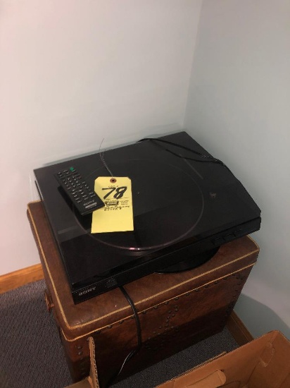 sony record player, records