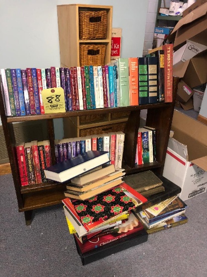 shelf with books