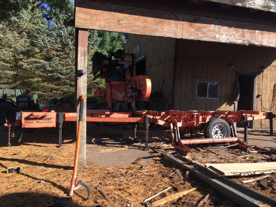 '97 Wood-Mizer LT40 Super Hydraulic automated mill, Kubota 4cyc diesel engine w/approx 800 hrs