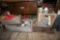 Wood crates filled w/ christmas decor