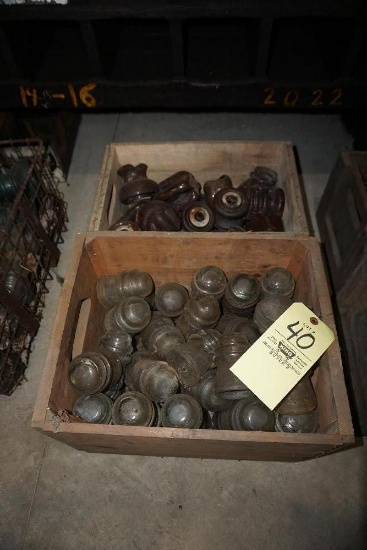 (2) Crates of insulators