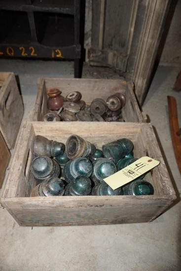 (2) Crates of insulators