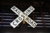 Railroad Crossing metal sign
