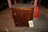 Small mission oak cabinet