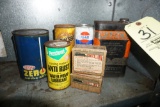 (6) Assorted oil/fluid cans