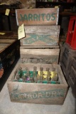 (5) Wood crates w/ bottles