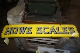 Howe Scales porcelain sign