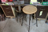 Steel Desk W/ Chair And Stool