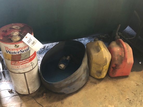 Water seal, 2 gas cans
