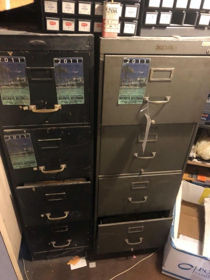 Two file cabinets.