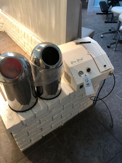 Pro Peel Microdermabrasion (Not in Use) & 2 Trash Cans