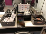 Assorted Makeup , Brushes, Eyelashes Etc