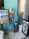 2 Magazine Racks, Trash Can, Stand Display & Picture