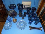 Carnival Bowls, Vases, Damage, Pitcher Tumbler Set