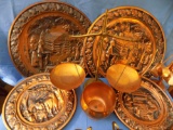 Copper Wall Platters, Serving Pieces