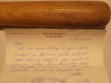 ERNIE BANKS HANNA BAT-RITE BAT, MARKED 