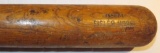 GEORGE SISLER GENUINE MODEL BAT, MAKER?, BLOCK LETTERED NAME, AIR DRIED