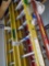 Werner 40' yellow fiberglass extension ladder