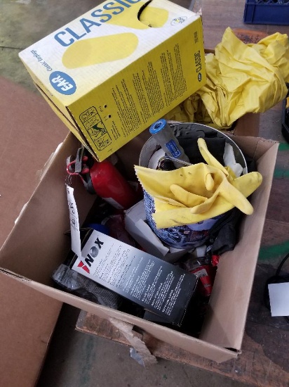 Box of safety gear