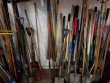 Shovels, scrapers, rakes