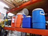 Large lot of coolers, cups, dispensers