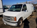 2001 Chevy Express 2500 work van, approx 213,000 miles,