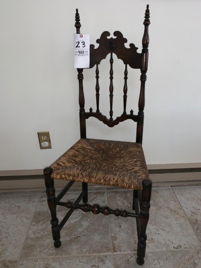 Reed/Wicker seat antique chair