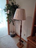 Artificial Tree & Floor Lamp
