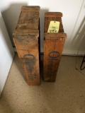 2 antique crates Olean tile