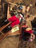 Snowman music box, Santa sleigh, snowman