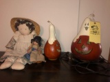 Lighted gourds - dolls