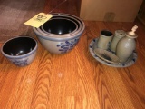 Rowe pottery bowl set - misc. kitchen pieces