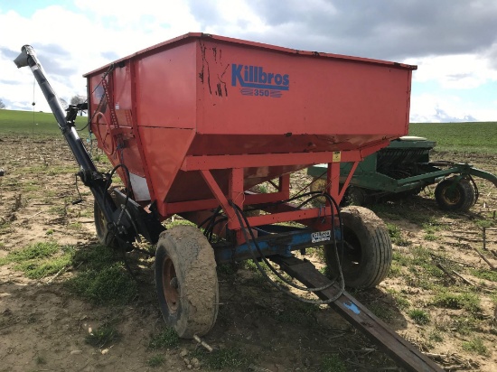 Killbros 350 gravity wagon w/ 6" brush auger