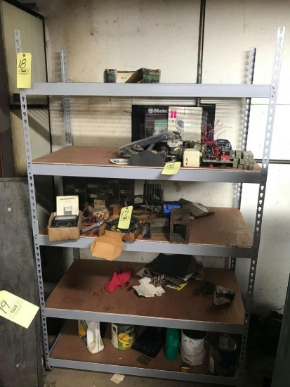 Metal shelf only - no contents - 6.5? tall