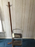 Hall tree-step stool