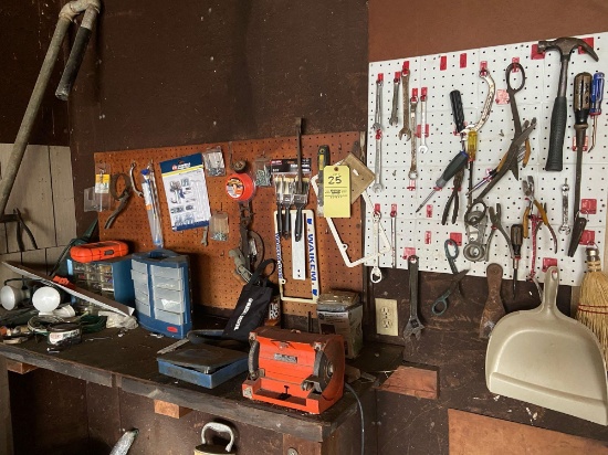 Tools on Workbench and Wall