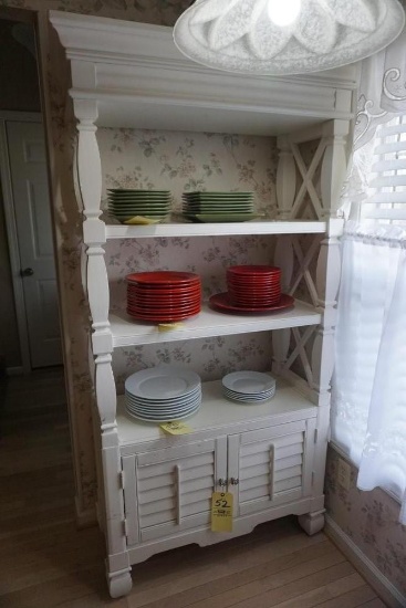 White kitchen shelf