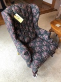 Queen Anne wing back chair