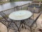 Iron Patio Table & Chairs