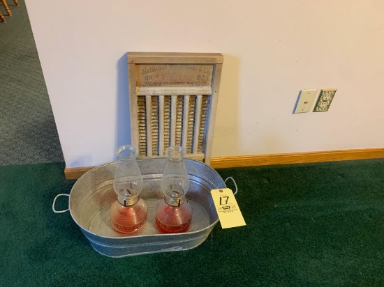 Lanterns,Tub, Washboard