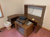 Desk, TV Stand, DVD & VHS Player