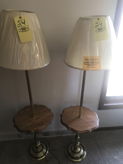 Two floor lamps