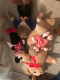 Large tote of stuffed animals
