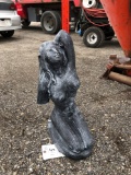 Concrete nude woman garden statue