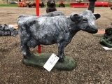Concrete cow garden statue