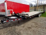 2016 PJ 14,000 gvw tandem axle trailer, 21' with 3' tail, like new, with spare tire (bill of sale)